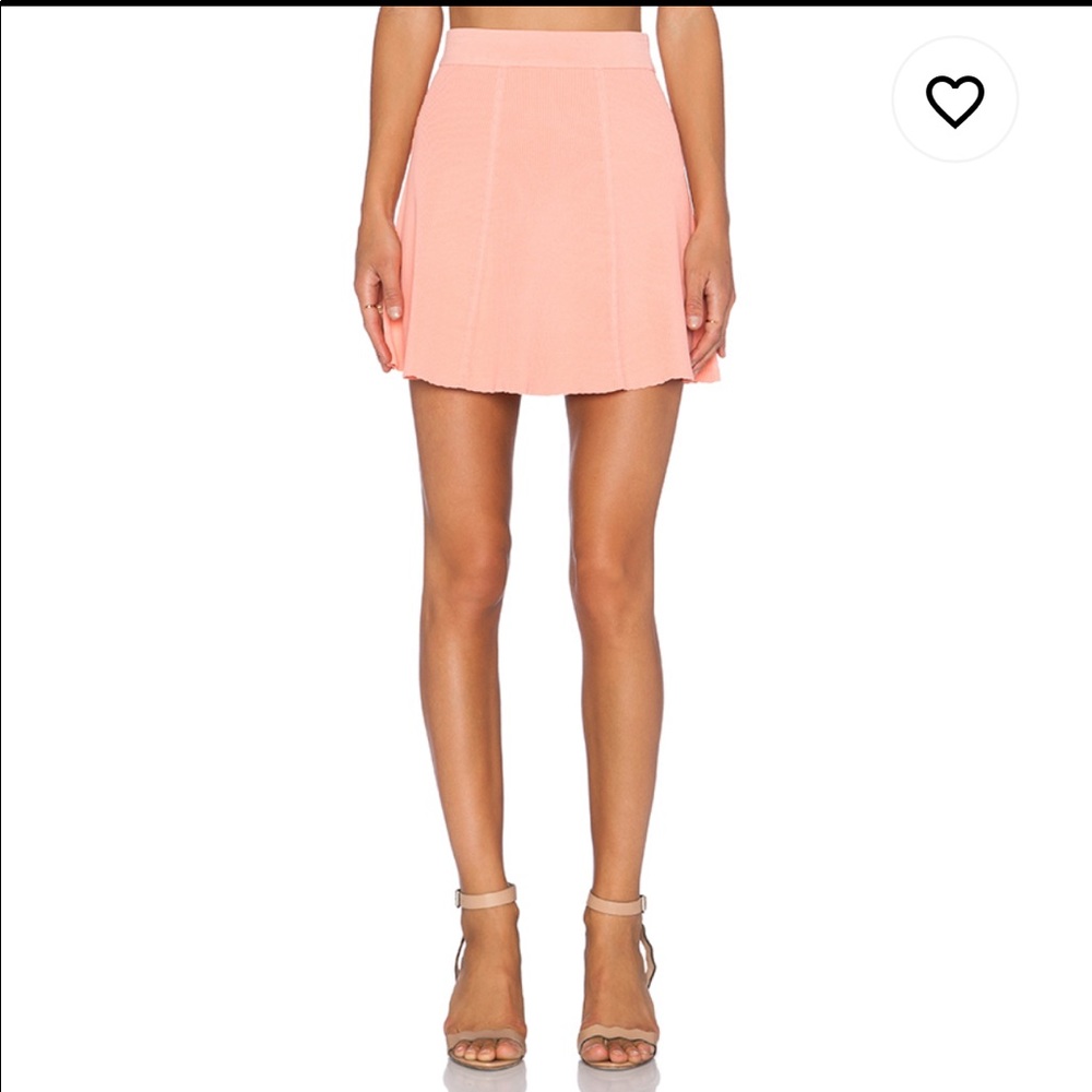 Rib Skater Mini Skirt